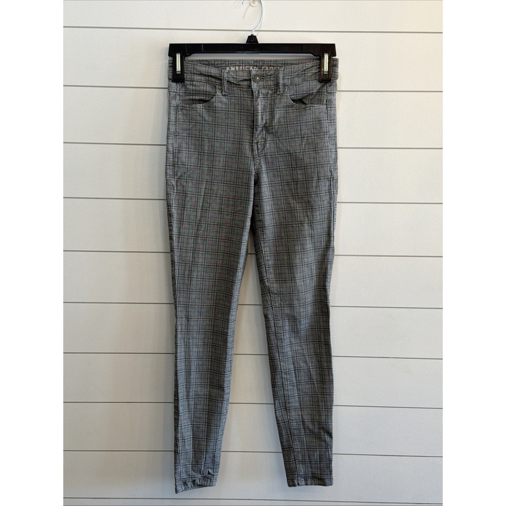 American Eagle Plaid Skinny Pants | Women's Size 4 Long (fits 27x28.25) Stretch
